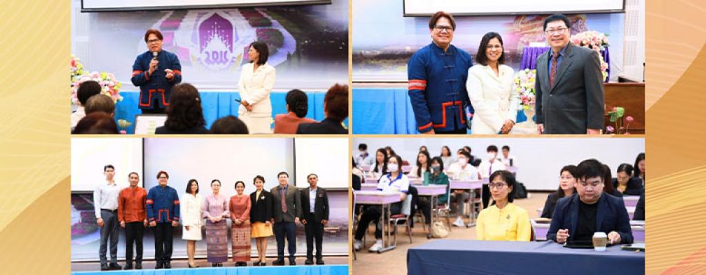 พิธีเปิดงานการจัดประชุมอบรมเชิงปฏิบัติการเพื่อพัฒนางานวิจัยและนวัตกรรมทางด้านสุขภาพ วันที่ 22 พฤษภาคม  2568