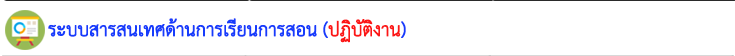 ด้านการเรียนการสอน