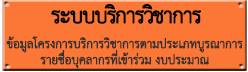 ระบบบริการวิชาการ